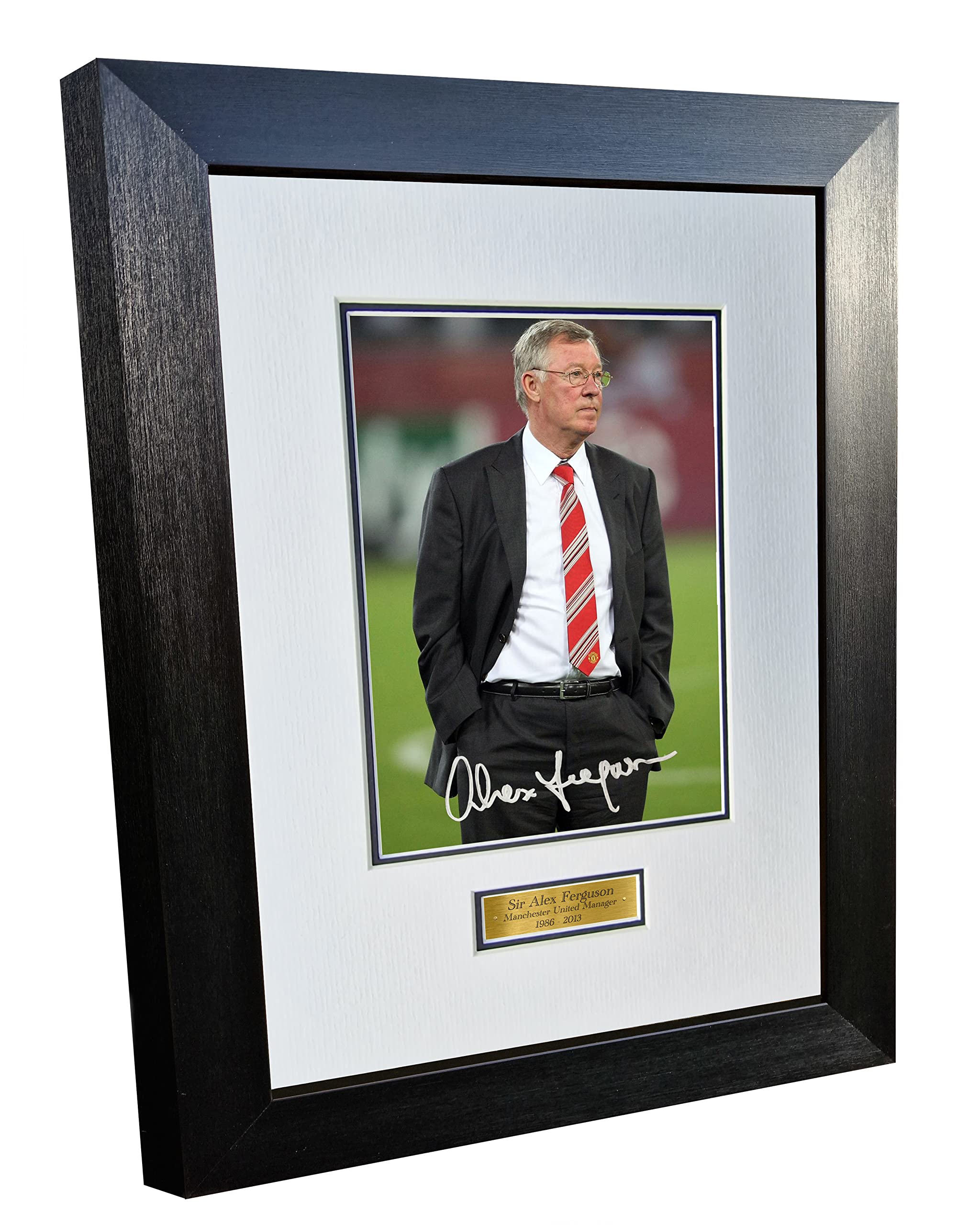 SIR ALEX FERGUSON TRIBUTE' Manchester United Autographed Signed 12x8 A4 Photo Photograph Picture Frame Football Soccer Poster Gift 3