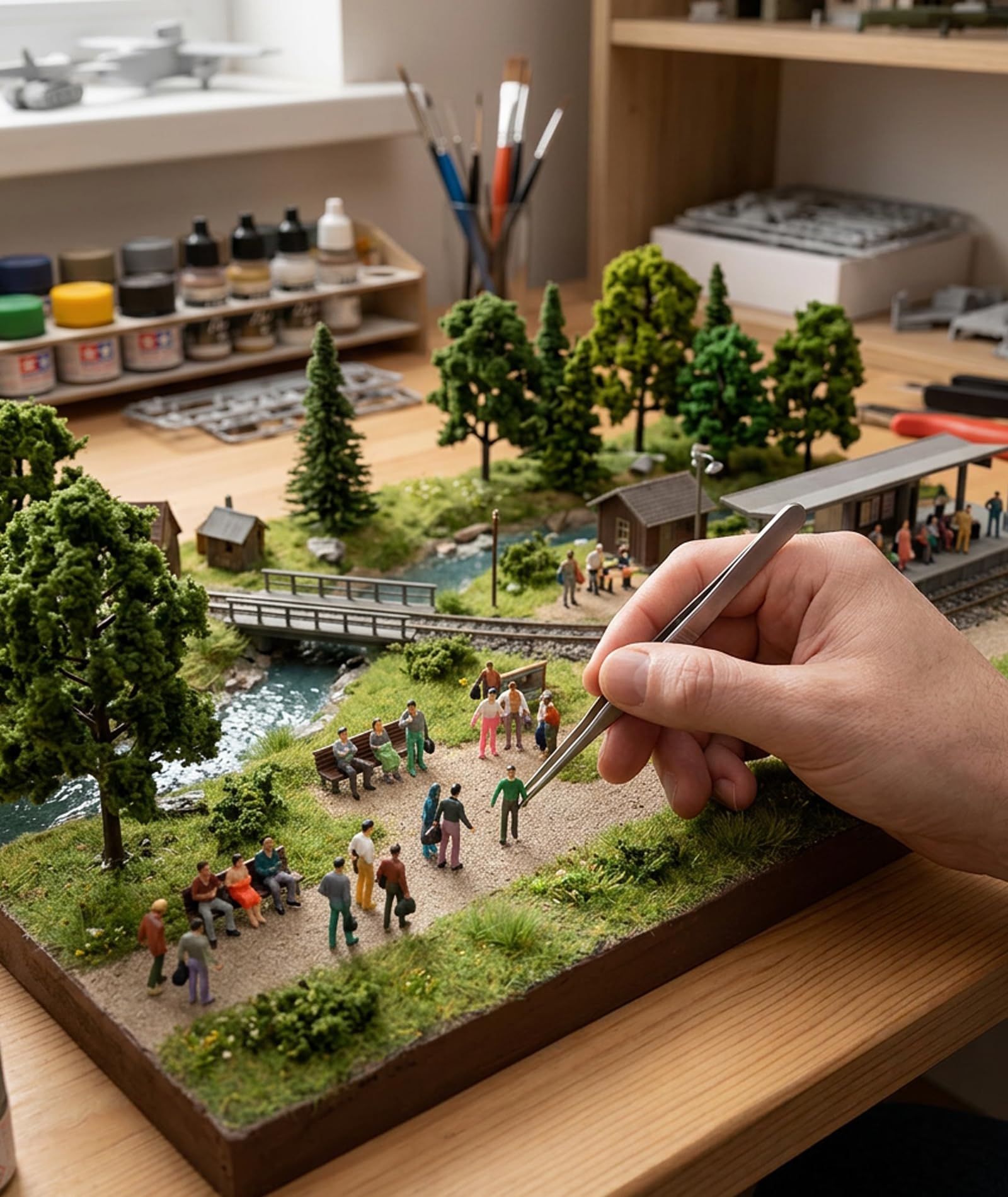 NHCDFA 150PCS Miniature Human Figures, Handcrafted Realistic Miniature Models for Display and Collection, Detailed Sculptures with Lifelike Features 3