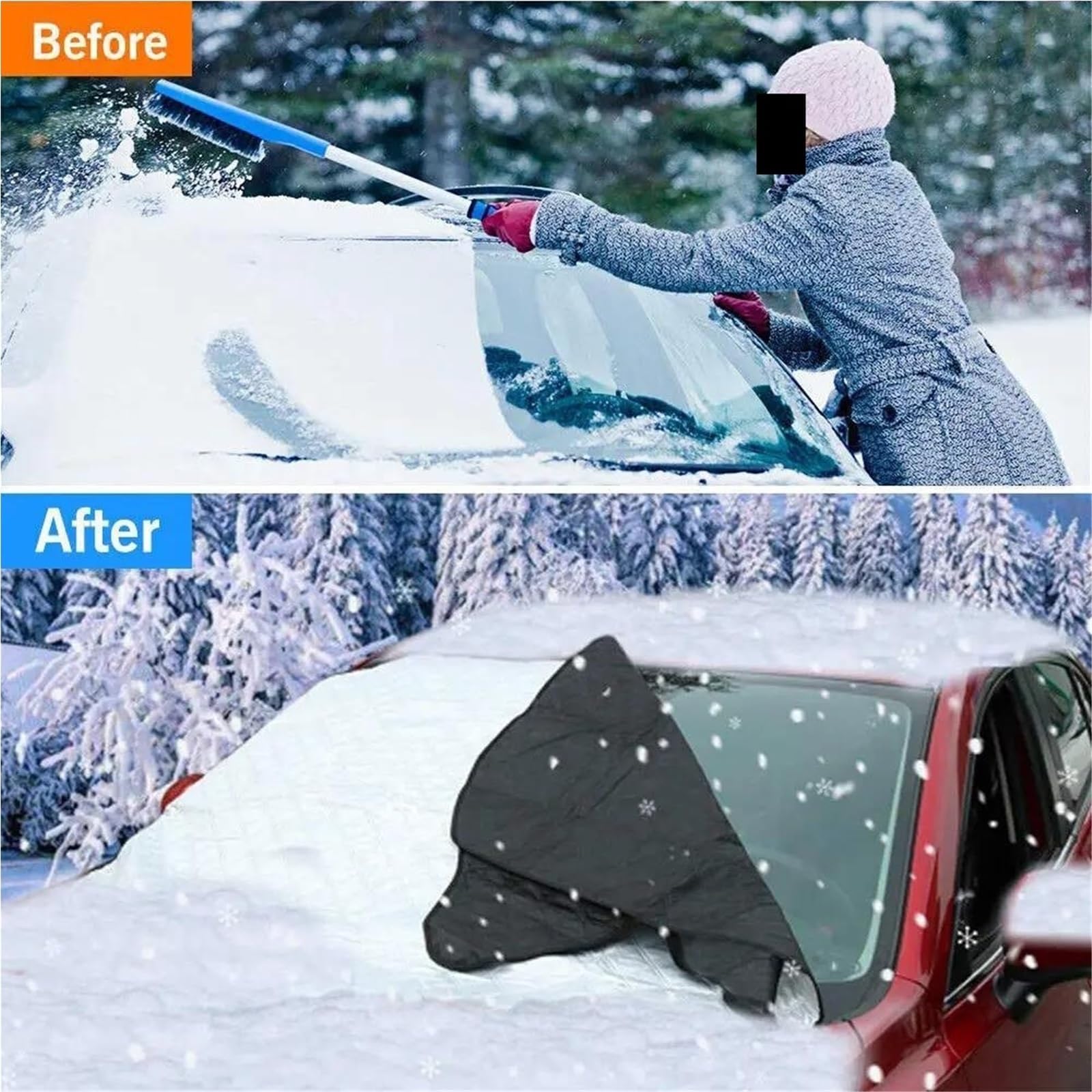 per BMW per Serie 4 F32 F33 F36 G22 G26 Parabrezza per Auto Copertura da Neve per Neve E Ghiaccio Copertura Auto Telo Antighiaccio