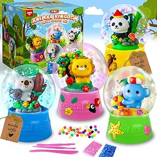 ToyUnited Animal DIY Snow Globe Kit | Make Your Own Water Globe, Arts and Crafts for Kids Ages 4-8, STEM Activities for Ki...