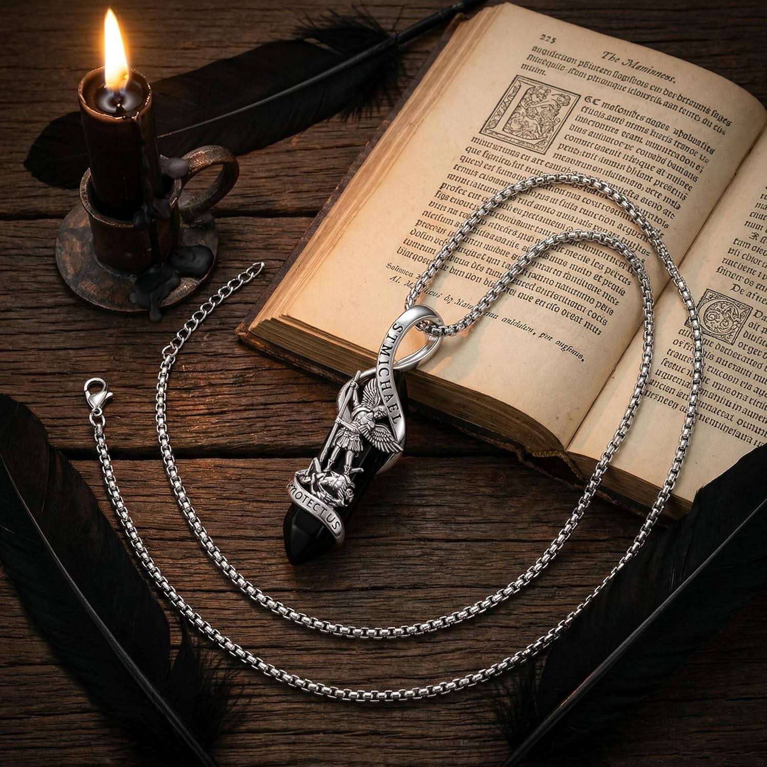 925 Sterling Silver Patron Saint Amulet Necklace for Men Women Religious Catholic Jewelry Gifts for Him Her - Image 5