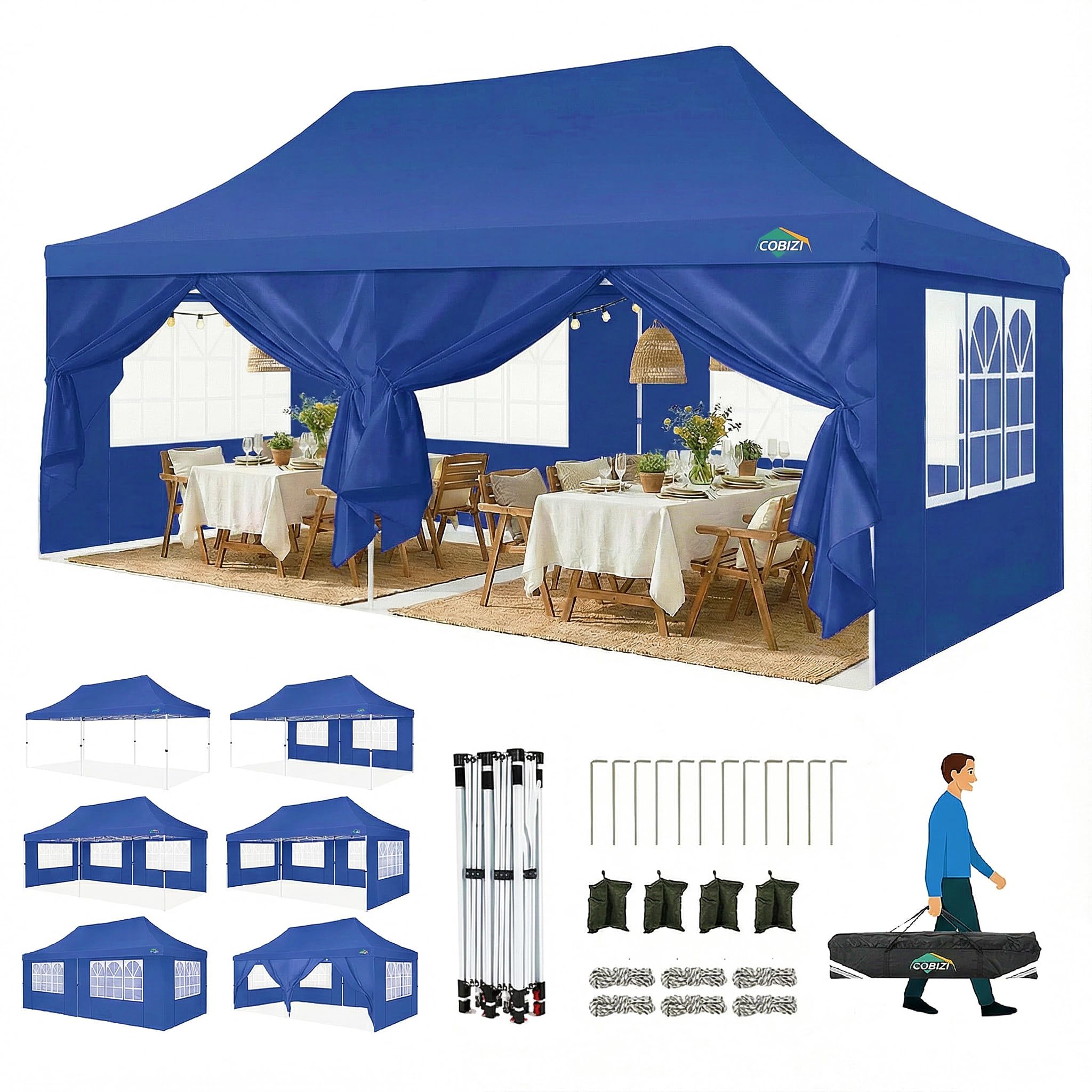 COBIZI 10x20 Ocean Blue