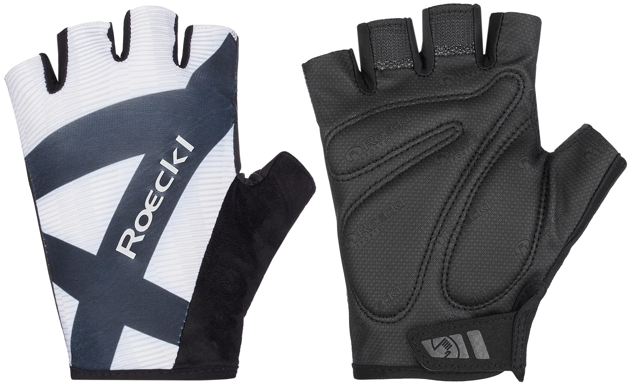 Roeckl Busano Fahrrad Handschuhe kurz weiß/schwarz 2022: Größe: 7