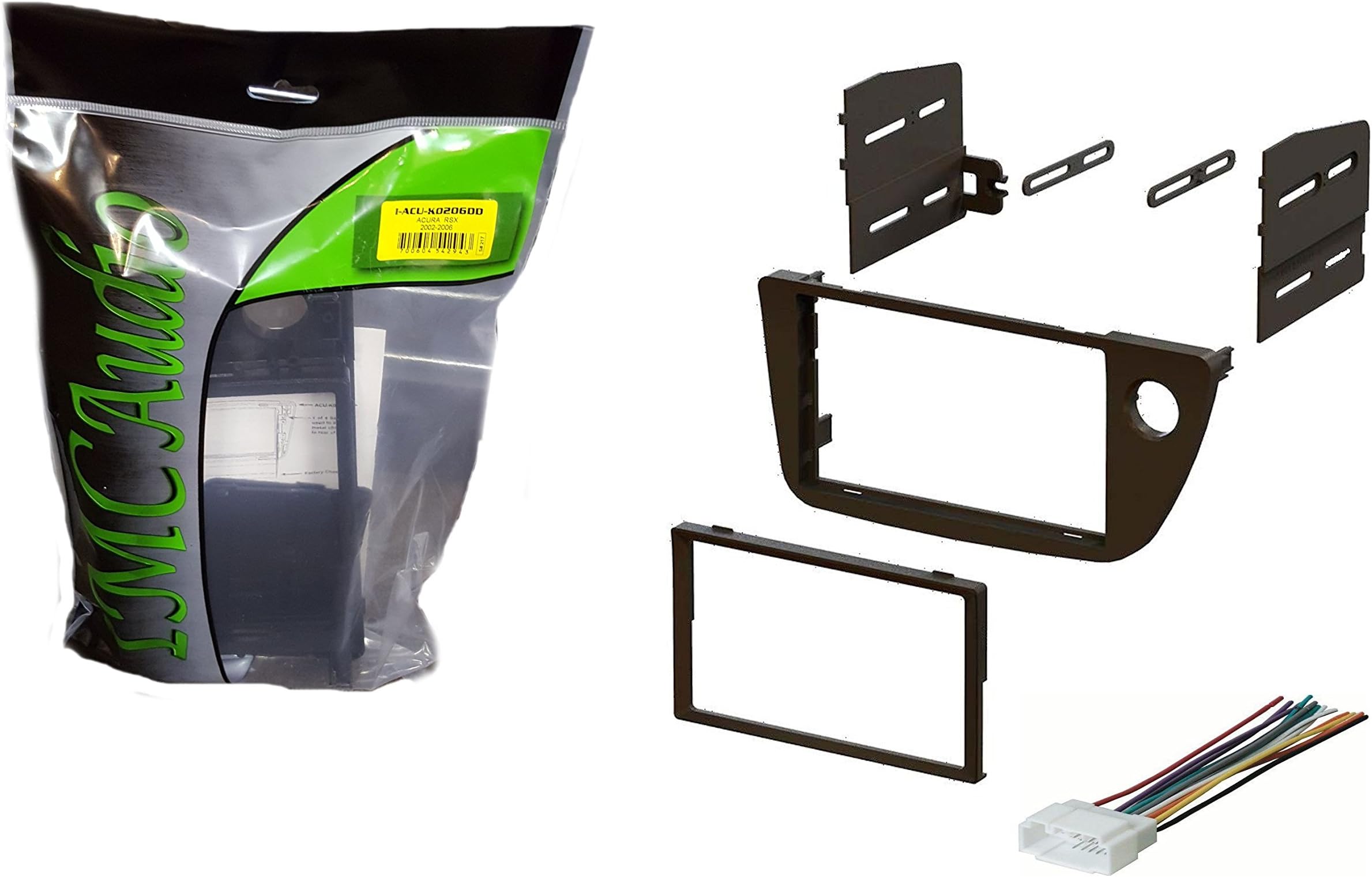IMC Audio Double Din Dash Kit for Aftermarket Radio Installation for Acura RSX with Wire Harness