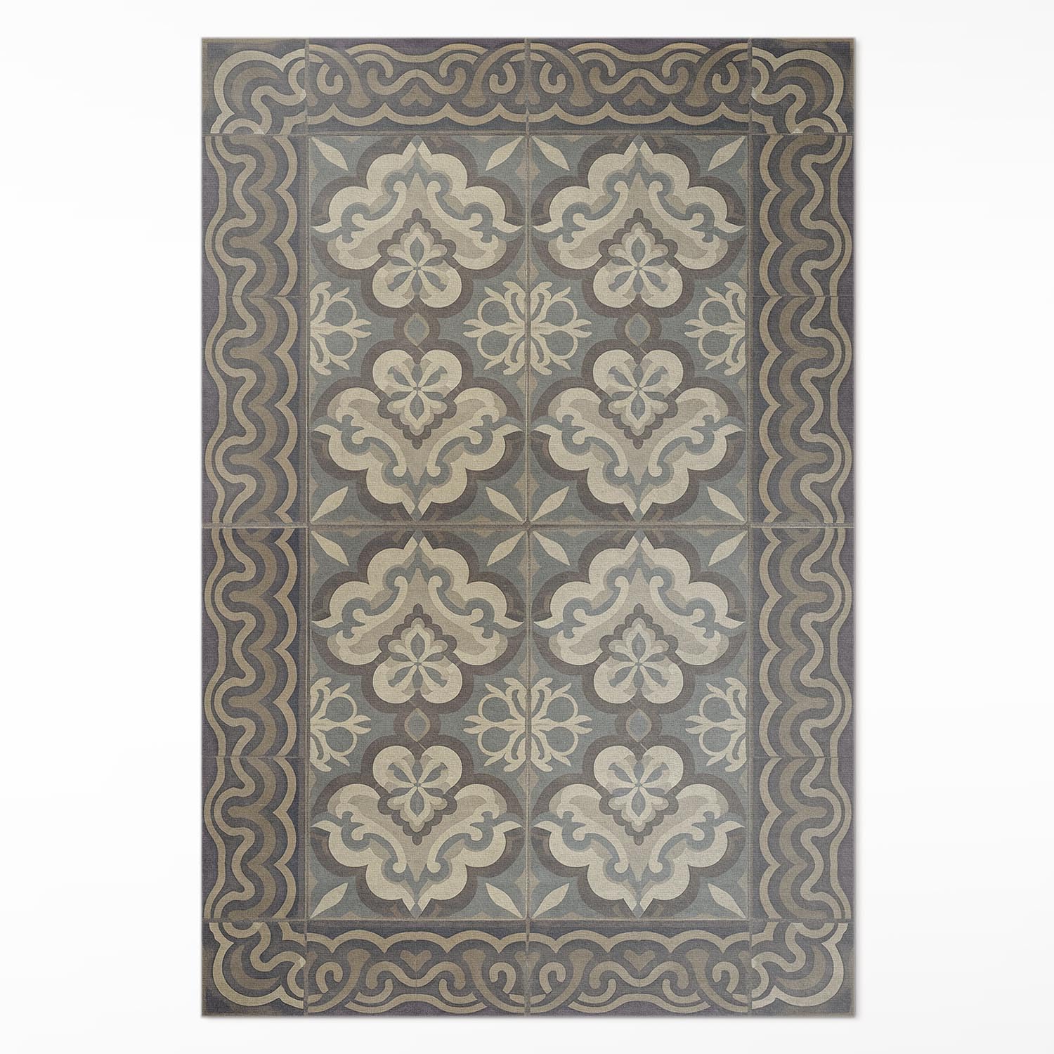 Tapis en vinyle anti-tache 120x180 cm facile à nettoyer pour sol de cuisine