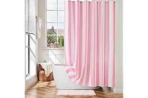Pink Striped Shower Curtains: Refresh Your Bathroom Décor