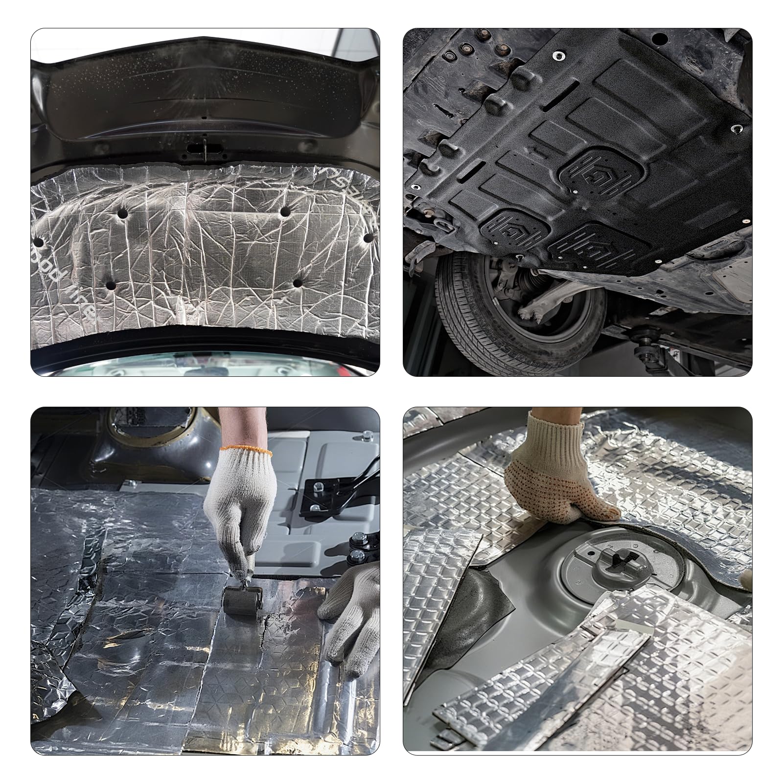 Alubutilo Auto Aislamiento – 15 x Esterilla aislante autoadhesiva 250 x 180 x 5 mm – Aislamiento acústico y protección contra el calor para vehículos – Placas de aluminio impermeables con