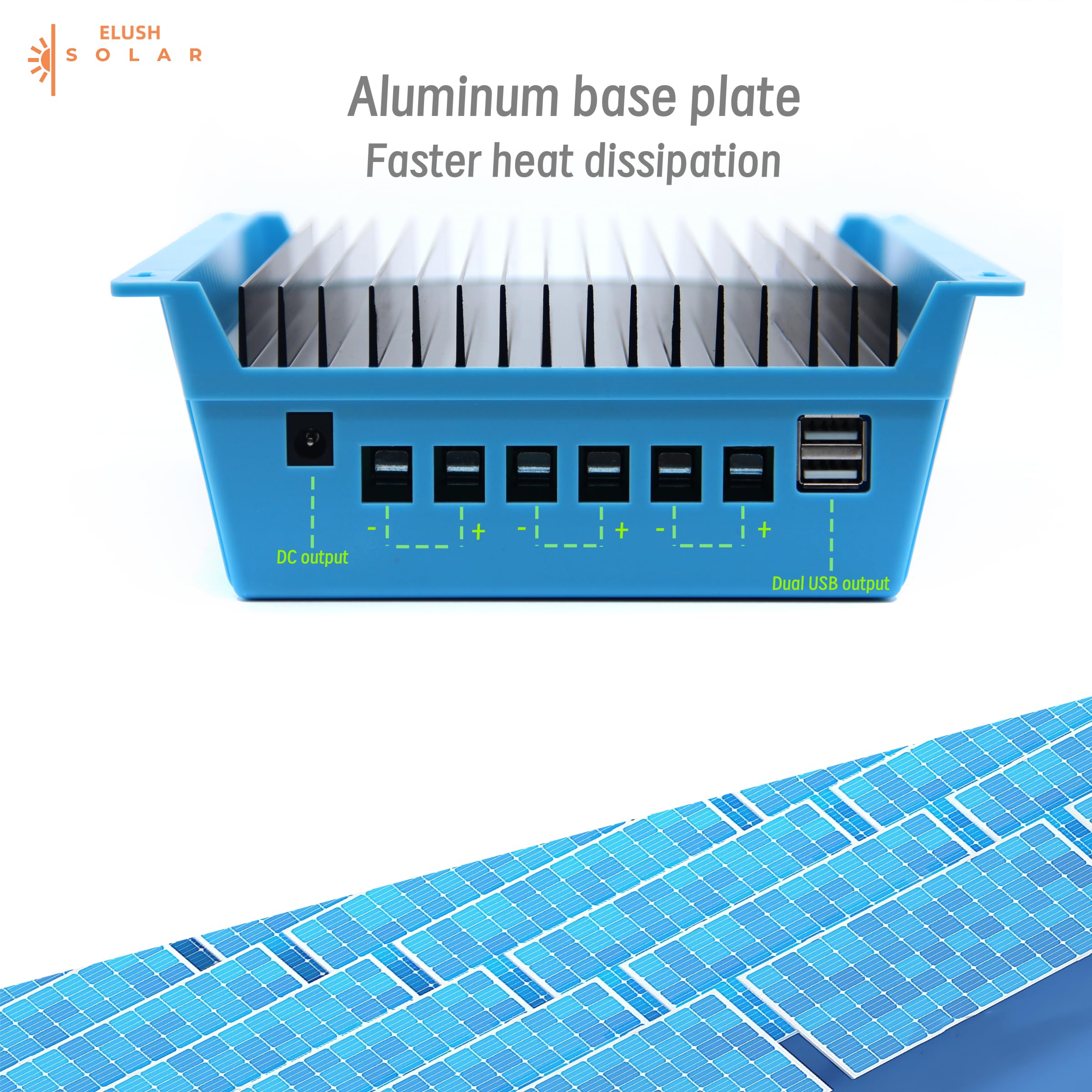 Verbesserter 100 A MPPT Solarladeregler, 12 V, 24 V, 36 V, 48 V, LCD-Display, Akku, intelligenter Regler, max. 100 V Eingang, Dual-USB für Blei-Säure/Lithium