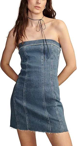 Lucky Brand Women's Denim Corset Dress