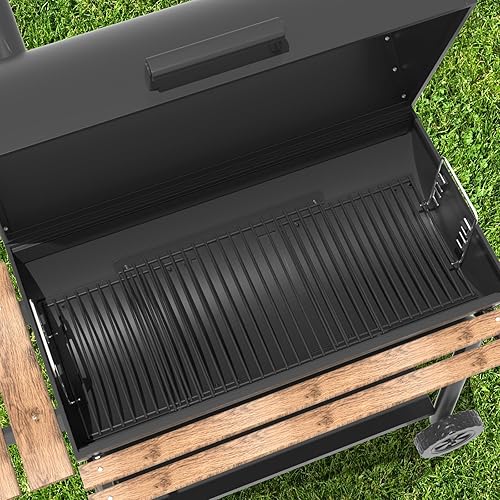 Miniatura 7 de MixRBBQ Cenicero universal de 23 a 34 pulgadas con 2 colgadores de fuego para Chargriller Charcoal 1224, 1324, 2121, 2222, 2727, 2828, 2929,
