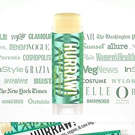 Hurraw! Coconut, Mint, Lemongrass (Pitta) Lip Balm: Organic, Certified Vegan, Cruelty and Gluten Free. Non-GMO, 100% Natural Ingredients. Bee, Shea, Soy and Palm Free. Made in USA