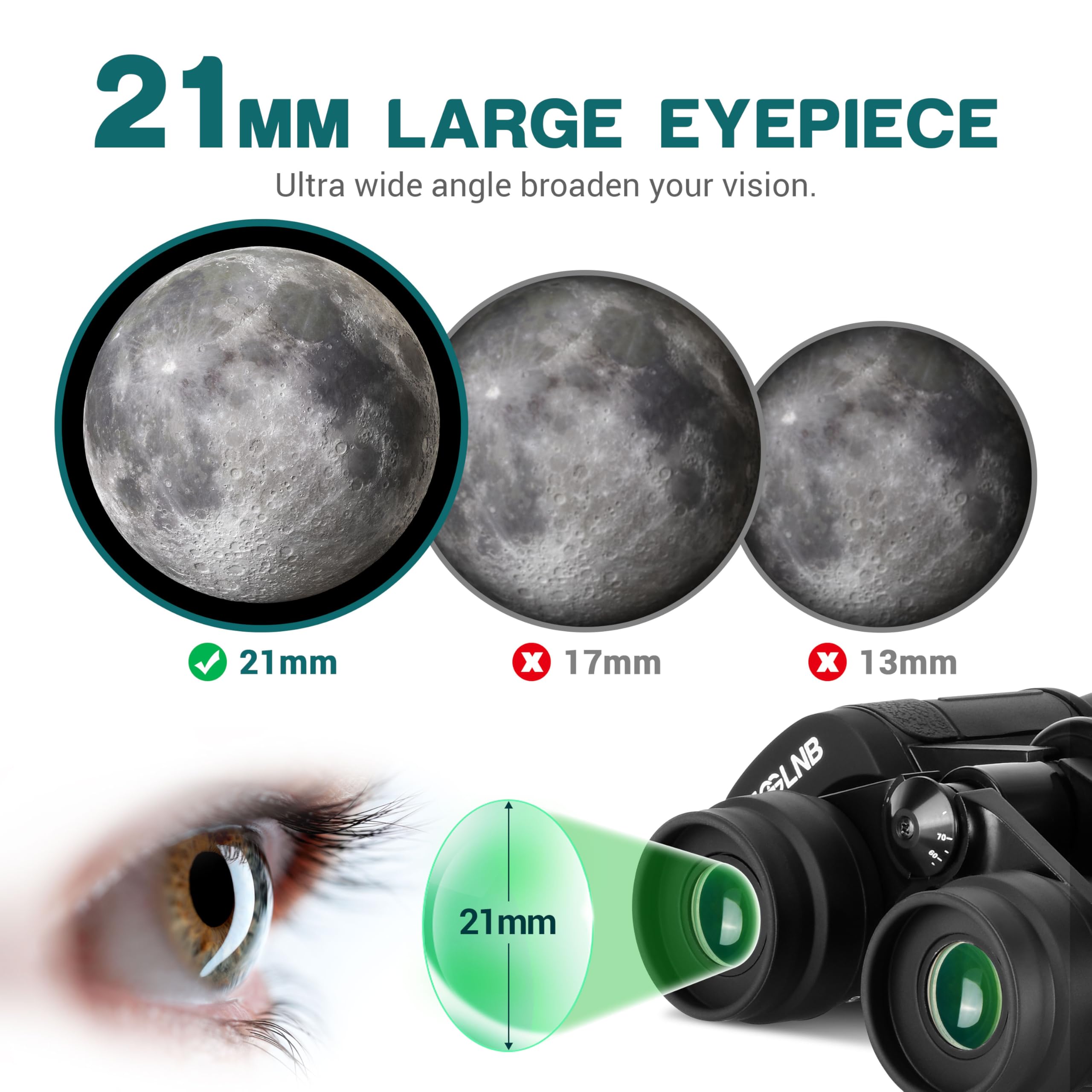 ESSLNB 15-30X80 Zoom Astronomie Ferngläser mit integriertem Stativanschluss Riesen Ferngläser mit Smartphone Adapter und Tasche für Sternbeobachtung Vogelbeobachtung und Jagd