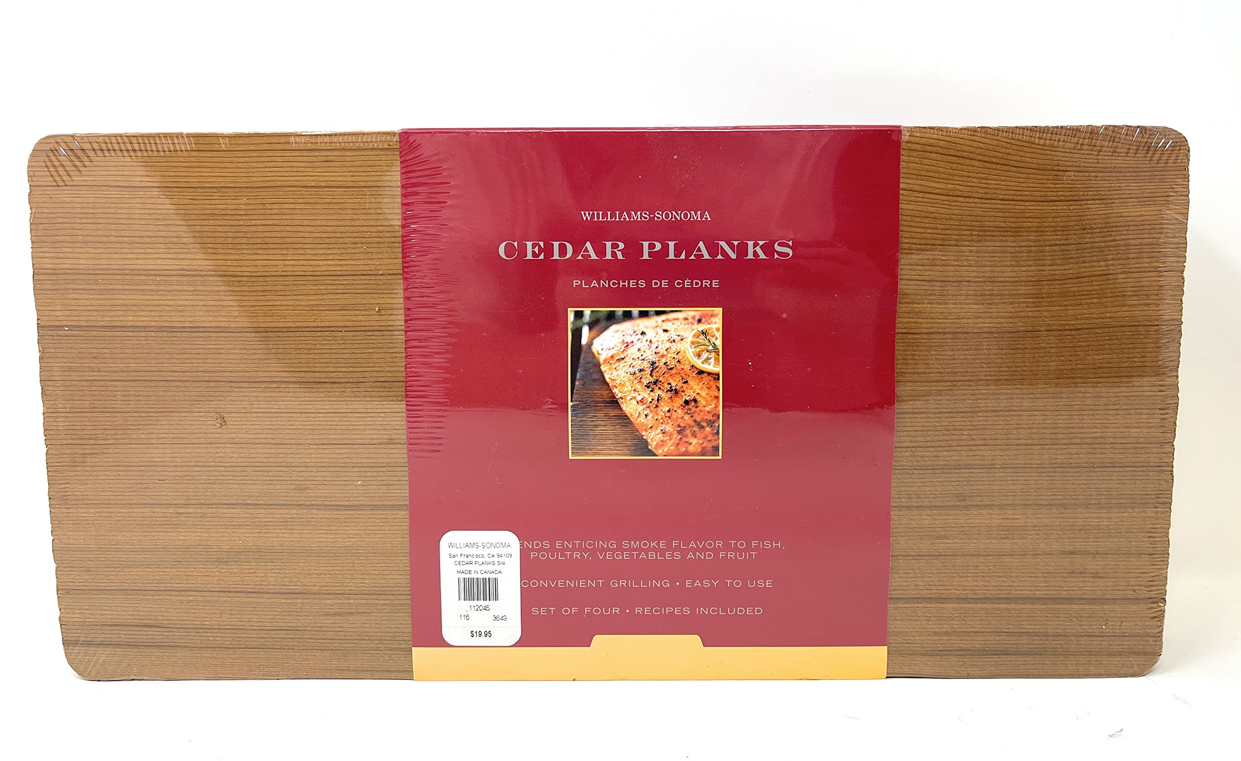 Planches de cèdre Williams-Sonoma cuisson bois lot de 4