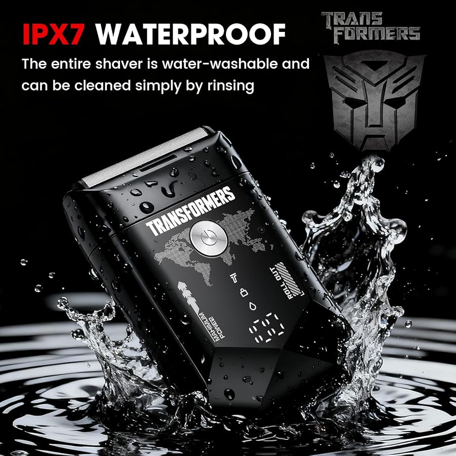 Transformers Electric Foil Shaver for Men：Portable Electric Razor for Face - image 4