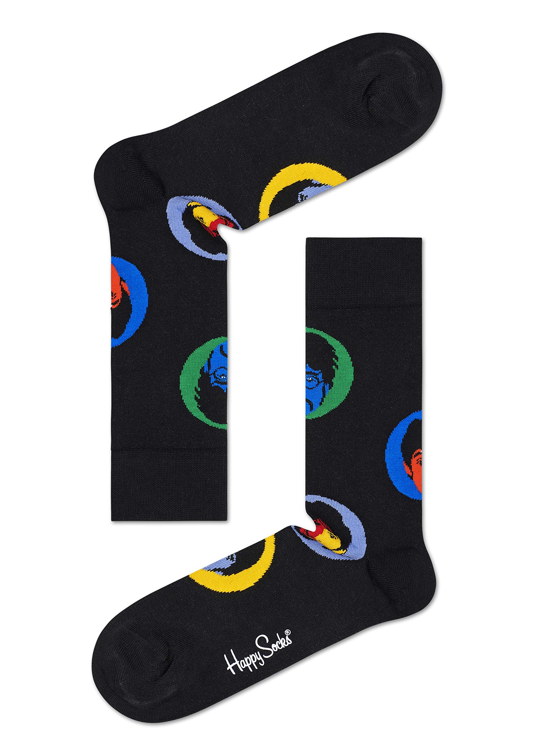 Happy Socks Men's Beatles Sock, Multi color, 7-11 (41-46) (Pack of 1)