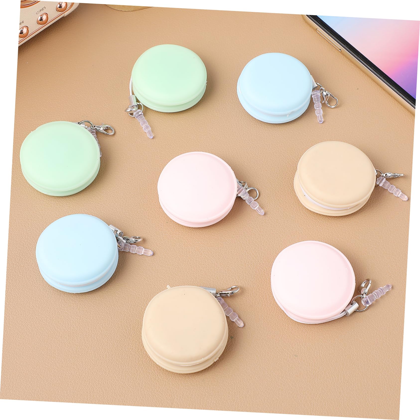 FRCOLOR 40 Pièces Essuie-Glace D'Écran De Téléphone Lunettes À Boire Lingettes De Nettoyage De Téléphone Portable Lingettes Nettoyantes Pour Macaron Porte-Clés Charme De Nettoyage