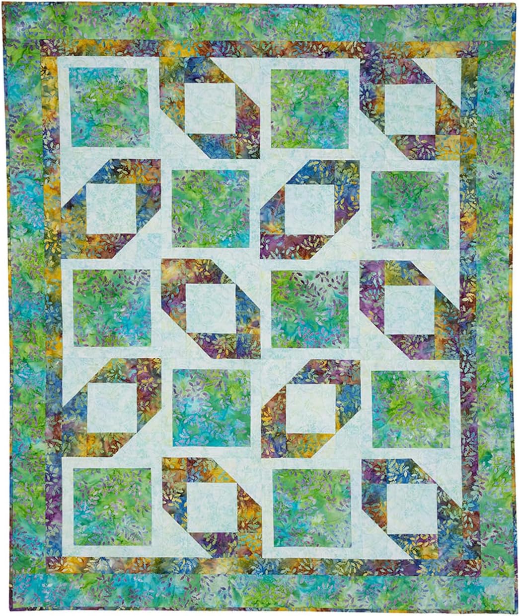 Fabric Cafe Double Focus 3-Yard Quilts - 8 Unique Dual Focus Fabric Quilt Patterns - Economical 3-Yard Method - Versatile Sizes - Clear Instructions