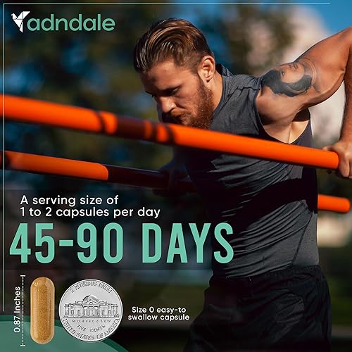 Miniatura 6 de Adndale Shilajit para hombres y mujeres. Cápsulas puras de Shilajit orgánicas del Himalaya con musgo marino Ashwagandha Rhodiola Rosea melena de