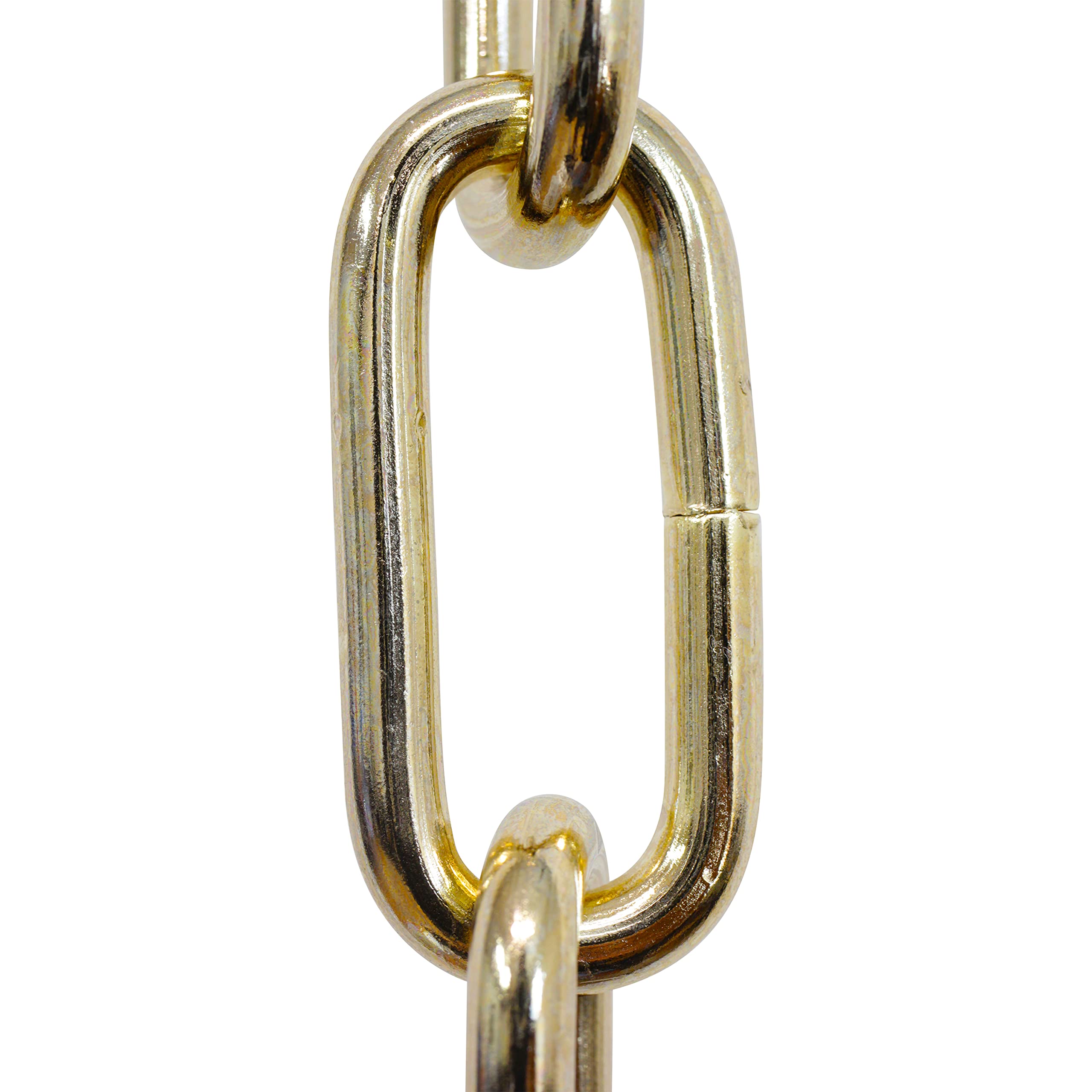 RCH Hardware CH-ST59-U58-PB-3 Steel Chandelier Chain, Polished Brass (3 Feet)
