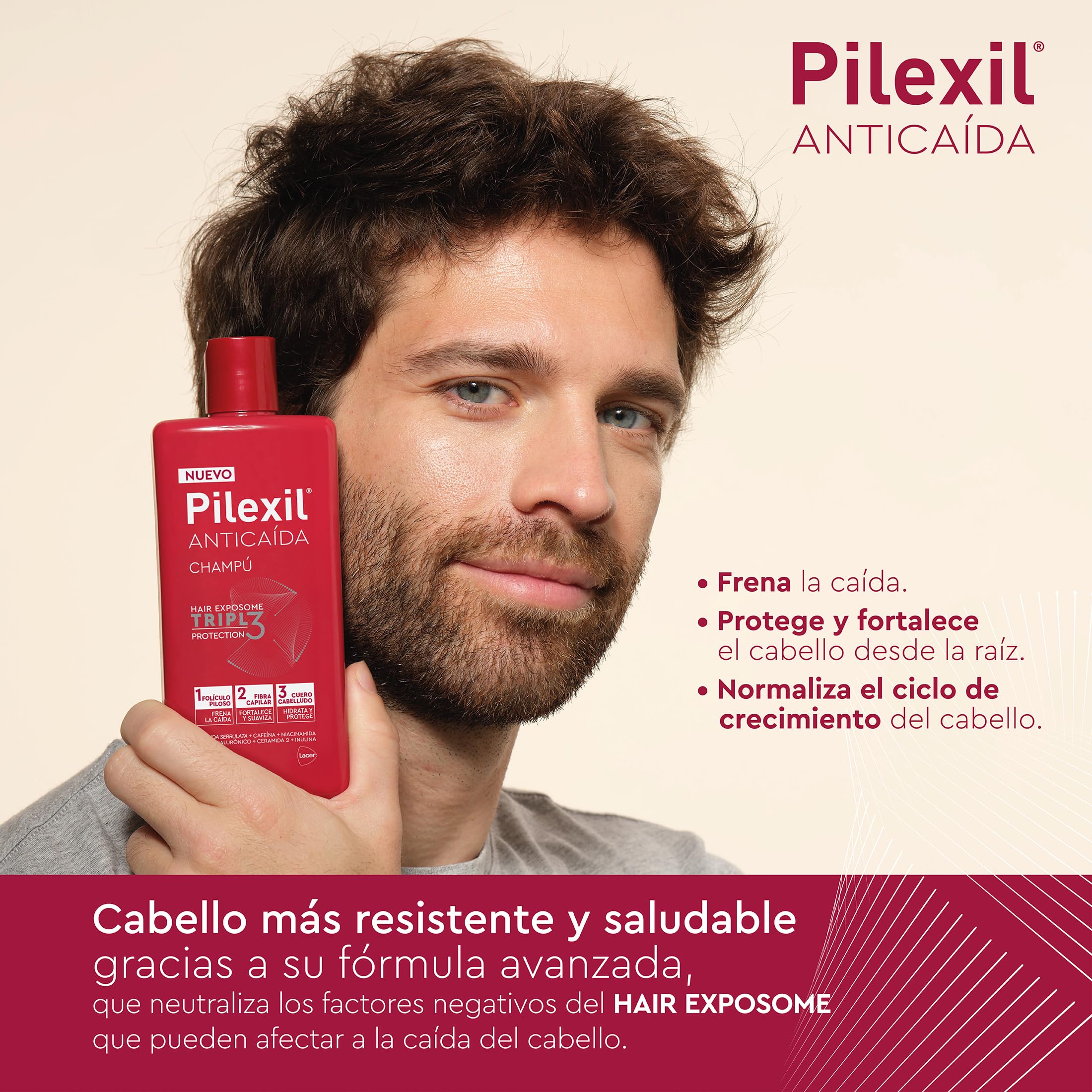 PILEXIL Pack 90 Cápsulas Anticaída Forte Max + Champú Triple Protection 100 ml