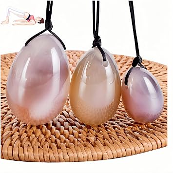 Set Green Jade Eggs Balls Stone Multiple Colors and Styles Natural Green Stones Jade Egg Massage Stone for Women Pelvic Strength Body Train Crystal Balls Three-Piece Set,3pcs-13