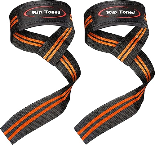 Miniatura 7 de Rip Toned Performance Wrist Straps for Weightlifting – 23" Padded Lifting Straps for Men & Women – Cotton Gym Straps for Deadlifts, Strength Rojo