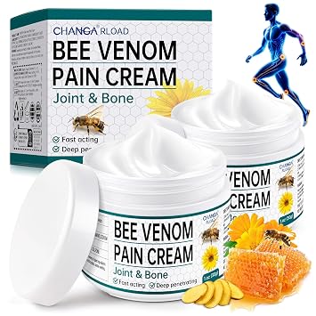 New Zealand Bee Venom Cream for Body Part, 2 PCS Specially Selected Bee Venom Cream, Designed for Daily Care of Back, Neck, Hands, and Feet, Comfortable Care Experience