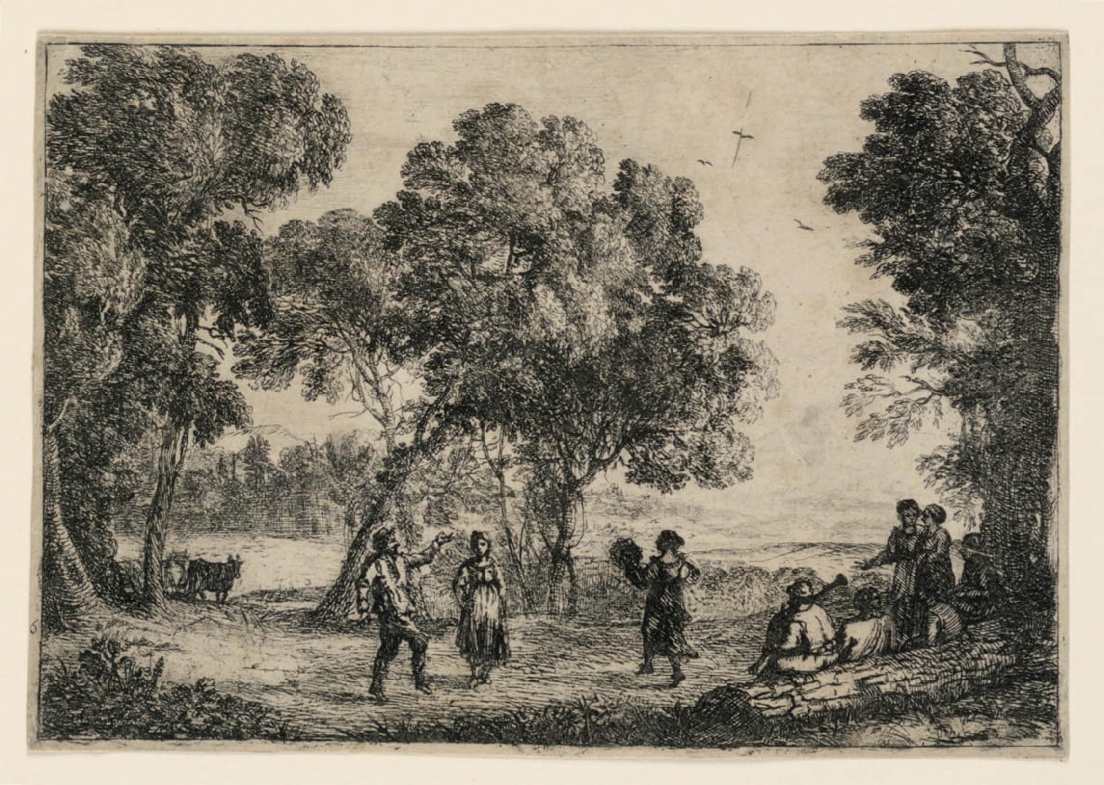 POSTERIIk Famous Print Pop Art Wall Art Graffiti the Country Dance by Claude Lorrain Art Prints for Home Decor 60x90cm