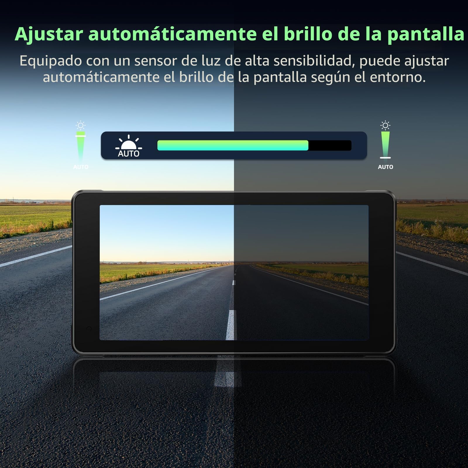 Volam Carplay Android Auto para Moto, Pantalla para Moto 2K+1080P dashcam Delantero Trasero, Carplay Inalambrico para Motos con 5,5 Pulgadas Pantalla Táctil, Navegación GPS, Siri/G00gle, App, TF 64GB