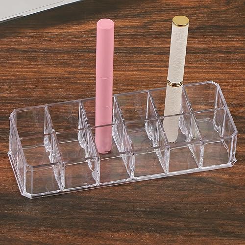 Organizador de lápiz labial portátil con 18 ranuras, mini gabinetes, cajón, joyería, maquillaje, cosméticos, caja de almacenamiento, soporte para