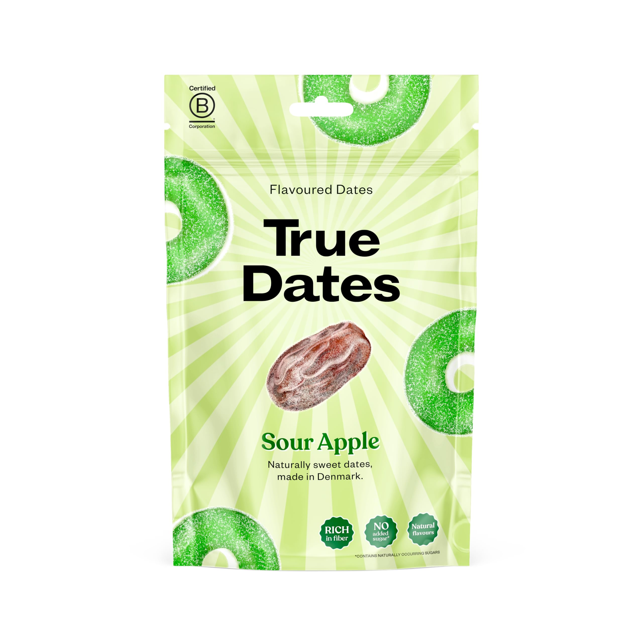 True Dates - Sour Apple | naturally flavored dates | Apple Flavor | 100 g