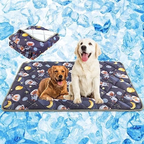 Paw Legend Tapete de enfriamiento para perros y gatos, tapete de enfriamiento para perro, manta de verano de tela Cool Tech lavable, almohadilla