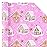 WRAPAHOLIC Reversible Gingerbread Christmas Wrapping Paper - Mini Roll - 17 Inch x 33 Feet - Pink Gingerbread House and Snowflake with Embossed for Christmas, Holiday, Party Celebration