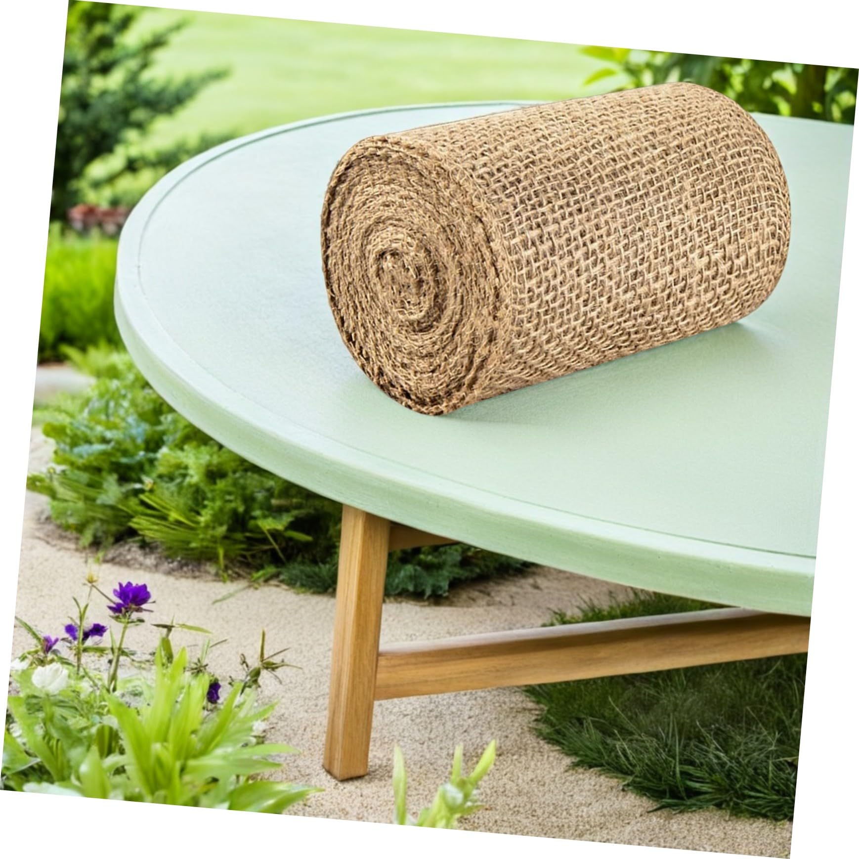 Alasum Protezione per Tronco di Alberi in Juta e Lino Beige per Inverno