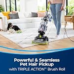 BISSELL CleanView Swivel Pet Reach Full-Size Vacuum Cleaner, Triple Action Brush Roll, Quick Release Extension Wand, Swivel Steering, Scatter-Free Technology, Pet Hair Pickup, Green, 3198B