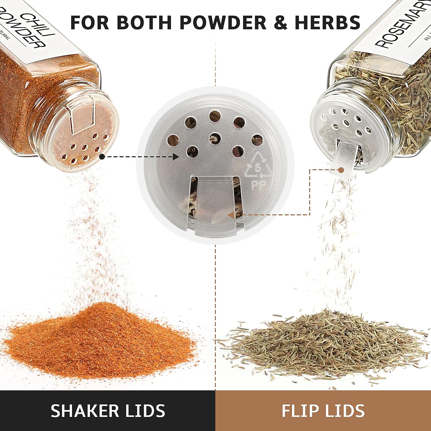 NETANY 25 Pcs Spice Jars with Label - Minimalist Spice Bottle, Glass Jars with Lids, Rustic Farmhouse Spice Labels Stickers, Collapsible Funnel, 4oz Spice Containers, Seasoning Storage Bottles for Spice Rack, Cabinet, Drawer