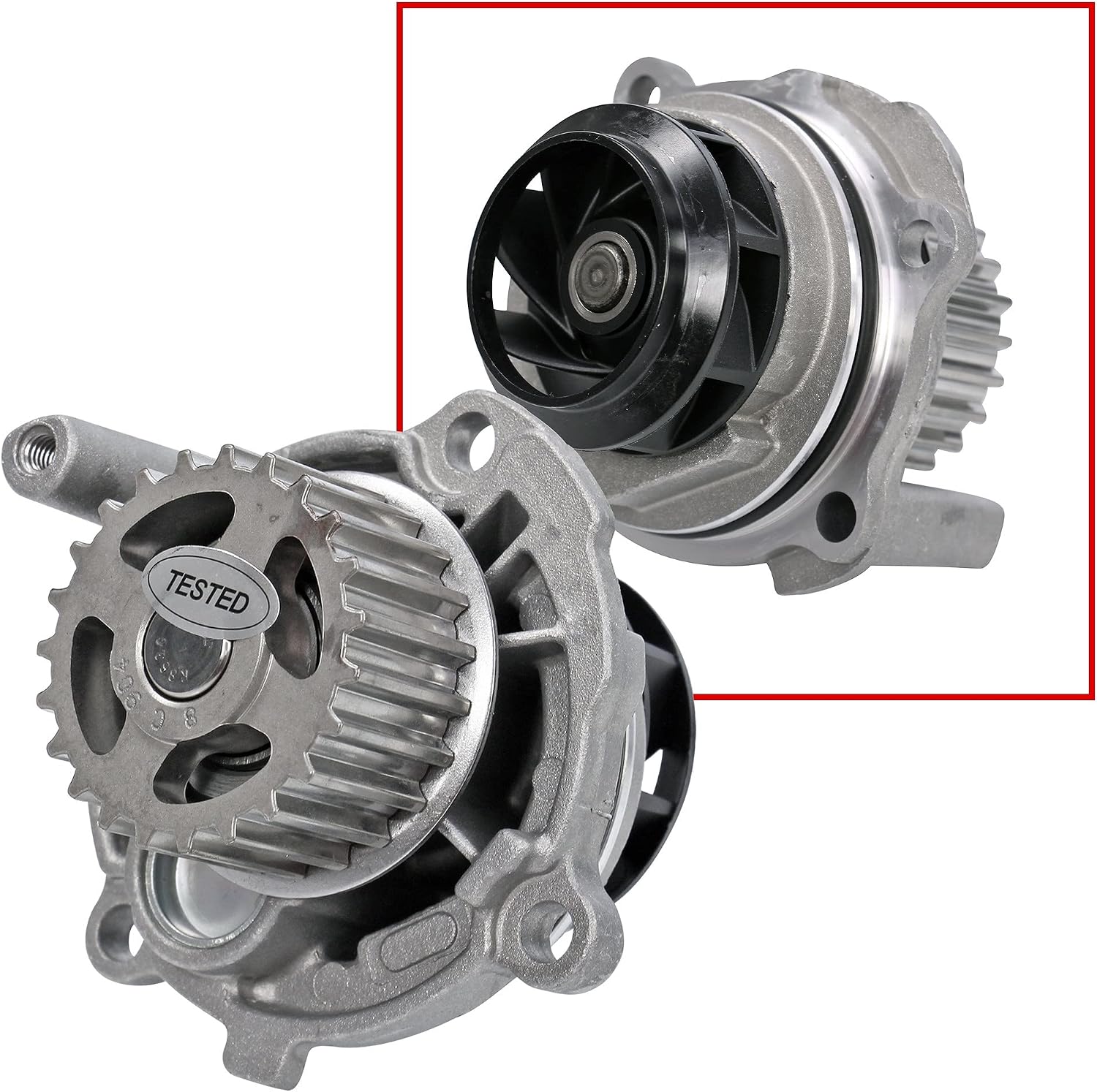 CONTITECH Timing Belt + Pulley Water Pump KIT compatible with SEAT Altea Leon 04-10 2L L4 L6