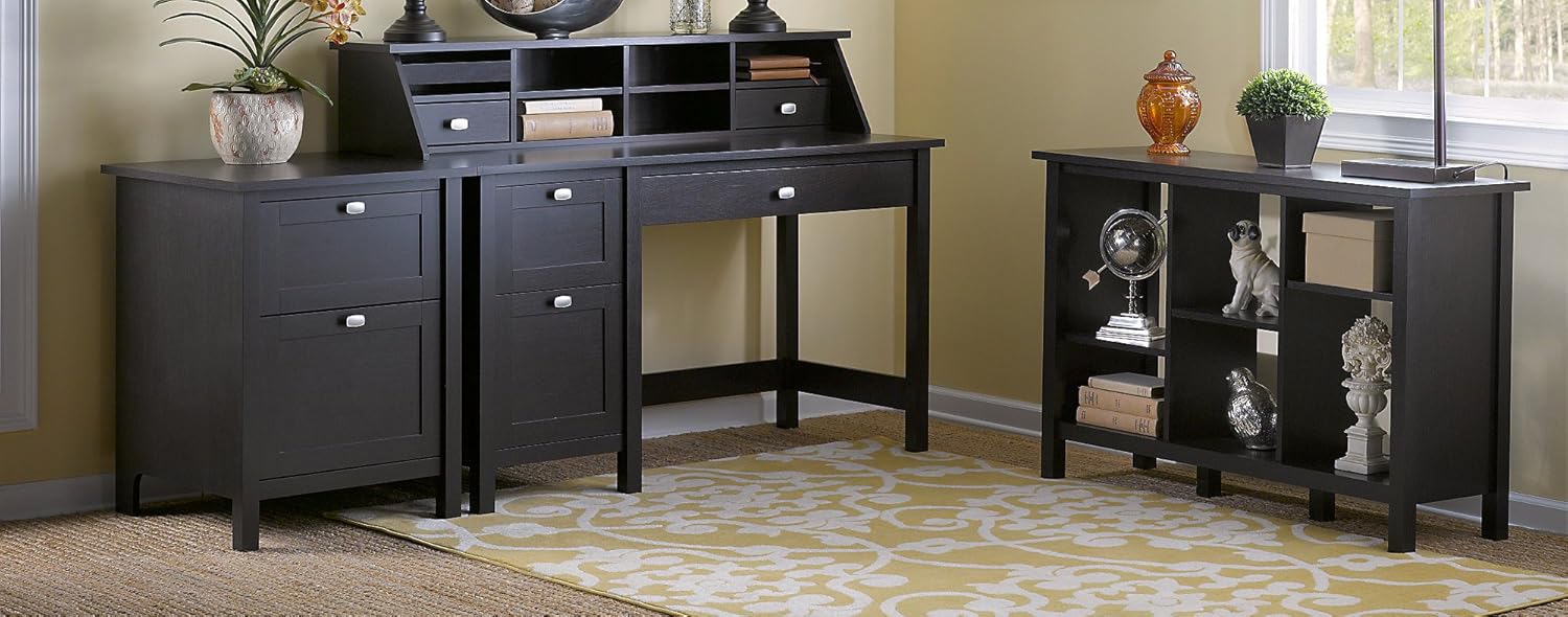 Bush Furniture Broadview Computer Desk with Pedestal Home