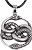 Knotwork Ouroboros Amulet Necklace Norse Viking Snake Runes Nordic Talisman Pagan Wicca TalismanJewelry Men 4169S