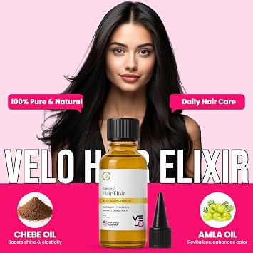Velo Botanic5 Revitalizing Hair Oil | Hydrates & Smooths Frizz, Concentrated High Shine with Wild Camellia | Nourishes & Strengthens, Restores Moisture | Silky Oil for All Hair Types