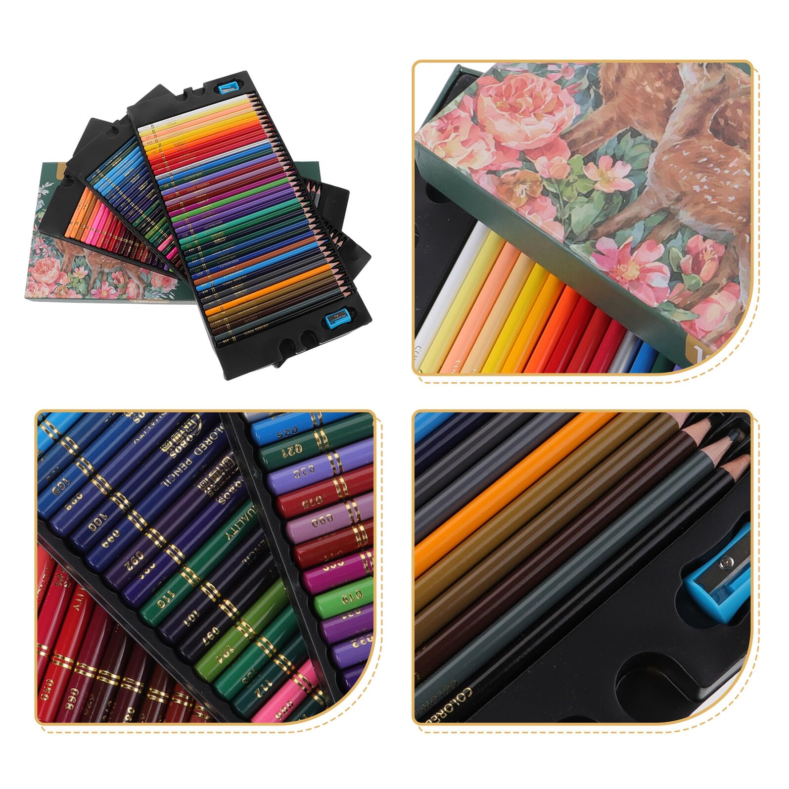 120 pezzi Matite Colorate Resistenti per Disegno Artistico Adulti e Mine Morbide Esagonali Facili da Temperare Colori Vivaci e Duraturi in Scatola Trasparente per Progetti