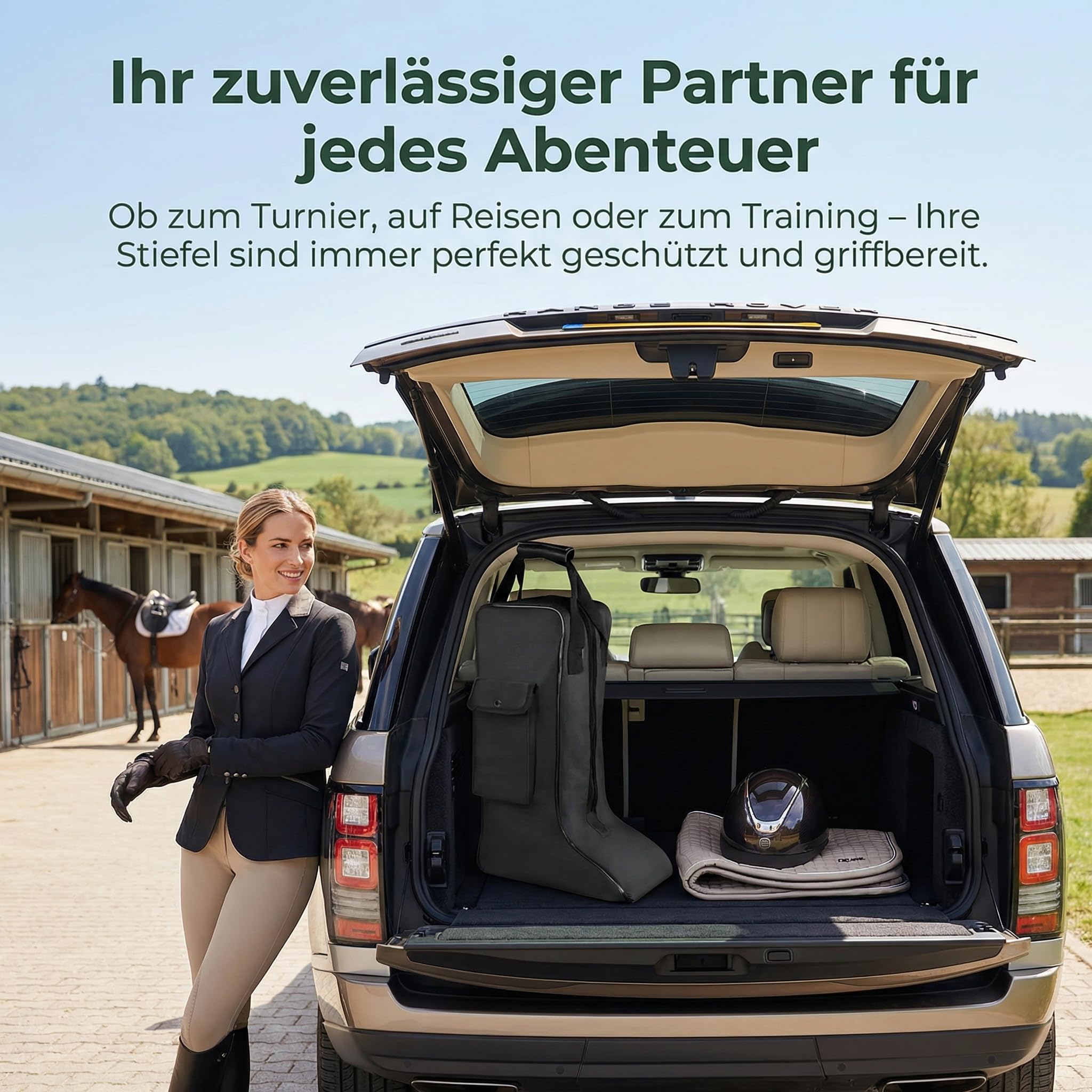 Hohe Stiefeltasche Aus Oxford Gewebe, Stiefeltasche Reitstiefel, Reitstiefeltasche, Multifunktionale Seitentasche, Abnehmbarem Aufbewahrungstasche Für Reitstiefe