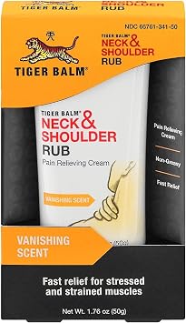 Tiger Balm Neck & Shoulder Rub Vanishing Scent 1.76 oz