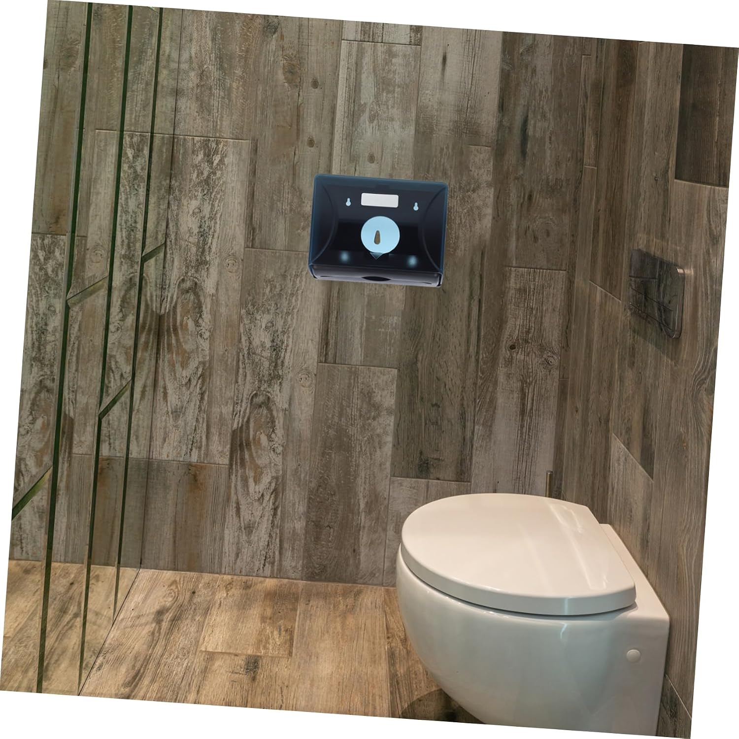 PRETYZOOM Wall-Mounted Paper Towel Dispenser Convenient Hand Towel Holder for Bathrooms and Kitchens Capacity Easy Installation Dark Blue Suitable for Commercial Use