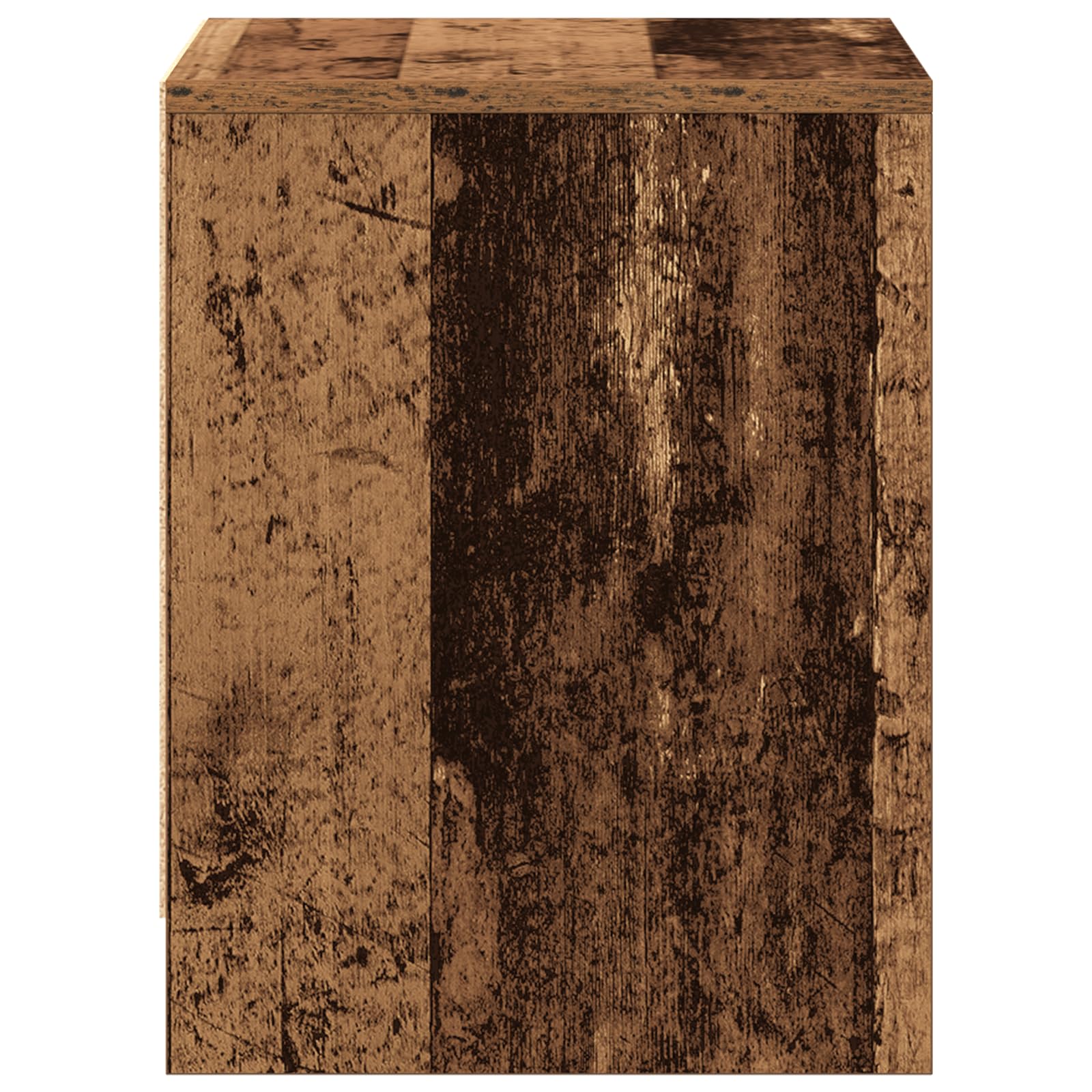 Stolik nocny stare drewno, stoliki nocne do sypialni, 45 x 34 x 44,5 cm, materiał drewnopochodny