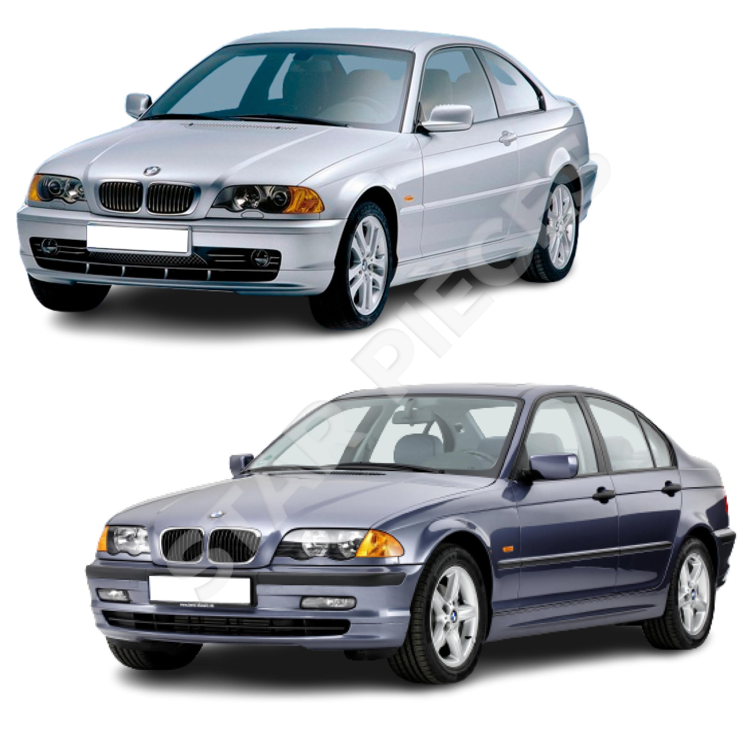 2 pistoncini portellone compatibile per BMW E46 Berline e Coupé (1998-2006) ammortizzatori cofano posteriore. 51248254281, 51244212802