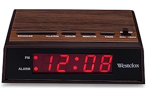 Bright Retro Wood Style Alarm Clock: Perfect for Night Table