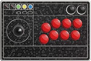 Amazon.com: SopiGuard Sticker Skin for 8BitDo Arcade Stick Top Panel ...