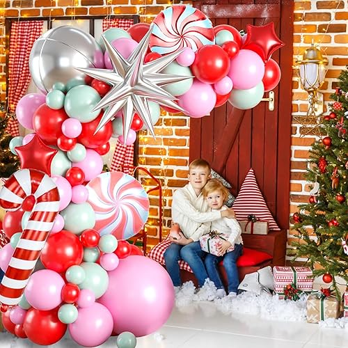 Miniatura 37 de Kit de arco de guirnalda de globos de Halloween, globos rosa macarrón morado con esqueleto de guardia de calabaza, globo de papel de aluminio, globo