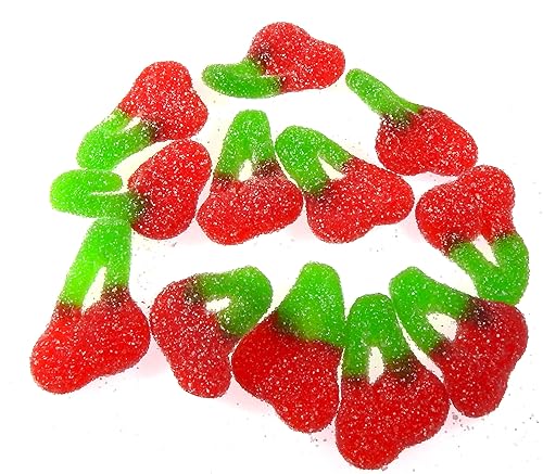 Miniatura 2 de Gummi Twin Cherries - Sour Cherries - Gomitas de cerezas gemelas 12 libra (8 onzas) CandyKorner